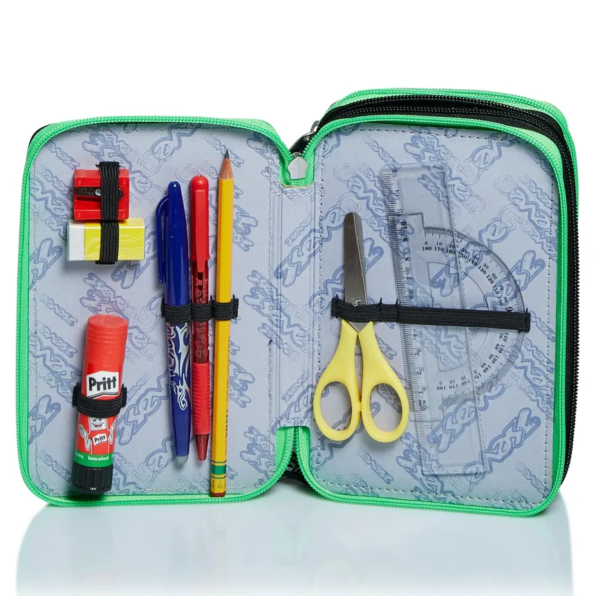 Store Seven 3 Compartments Pencil Case - Alpha Beat