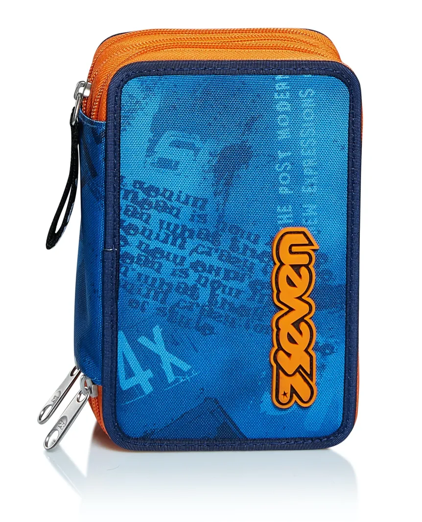 Hot Seven 3 Compartments Pencil Case - Upbeat
