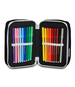 Hot Seven 3 Zip Pencil Case - Juventus