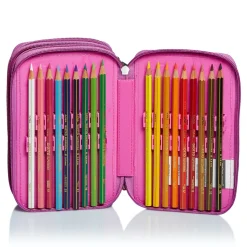 Clearance Seven 3 Zip Pencil Case- Pen Pad -Love Songs