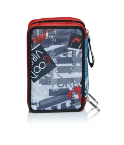 Flash Sale Seven ® 3 Compartments Pencil Case - Urban Rock