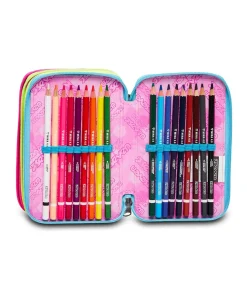 Flash Sale Seven ® 3 Zip Pencil Case - Colour Expression