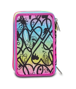 Flash Sale Seven ® 3 Zip Pencil Case - Colour Expression