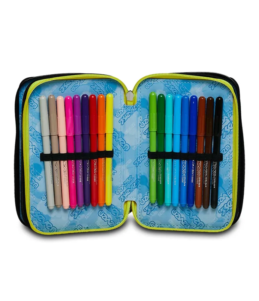 Hot Seven ® 3 Zip Pencil Case - Dye On