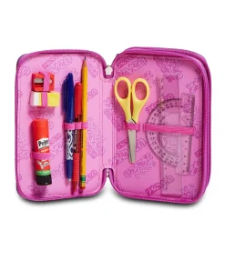 Sale Seven ® 3 Zip Pencil Case - Drawingpin Girl