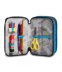 Hot Seven ® 3 Zip Pencil Case - Dripped Boy