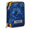 New Seven ® 3 Zip Pencil Case - Deeply Indigo