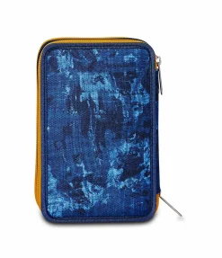 New Seven ® 3 Zip Pencil Case - Deeply Indigo