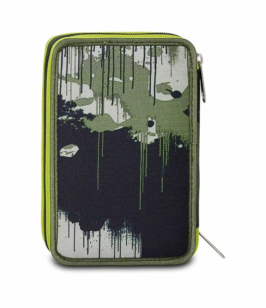 Best Sale Seven ® 3 Zip Pencil Case - Greenish Wild