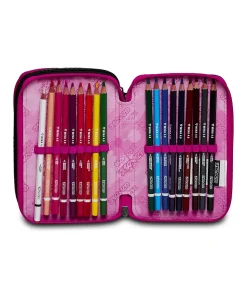 Hot Seven ® 3 Zip Pencil Case - Kiddie Crush