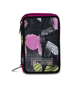 Hot Seven ® 3 Zip Pencil Case - Kiddie Crush