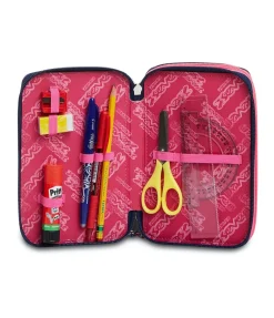 Shop Seven ® 3 Zip Pencil Case - Love Your Soul
