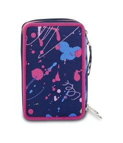 Shop Seven ® 3 Zip Pencil Case - Love Your Soul