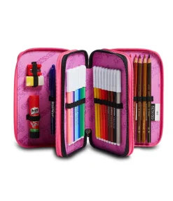 Discount Seven ® 3 Zip Pencil Case - Rosegrove Girl