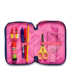 Sale Seven ® 3 Zip Pencil Case - Rock On Girl