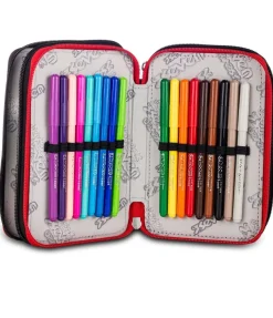 Online Seven ® 3 Zip Pencil Case - Scratchy Boy