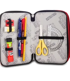 Online Seven ® 3 Zip Pencil Case - Scratchy Boy