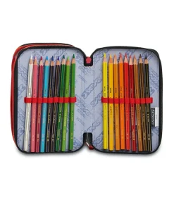 Fashion Seven ® 3 Zip Pencil Case - Take The Field
