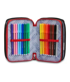 Flash Sale Seven ® 3 Zip Pencil Case - Underground Soil