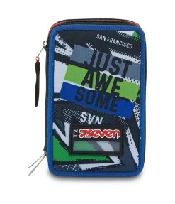Flash Sale Seven ® 3 Zip Pencil Case - Underground Soil