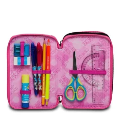 Discount Seven ® 3 Zip Pencil Case - Zipper Glamy