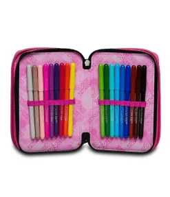 Discount Seven ® 3 Zip Pencil Case - Zipper Glamy