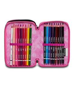Discount Seven ® 3 Zip Pencil Case - Zipper Glamy
