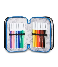 Clearance Seven ® 3 Zip Pencil Case- Yourself Boy