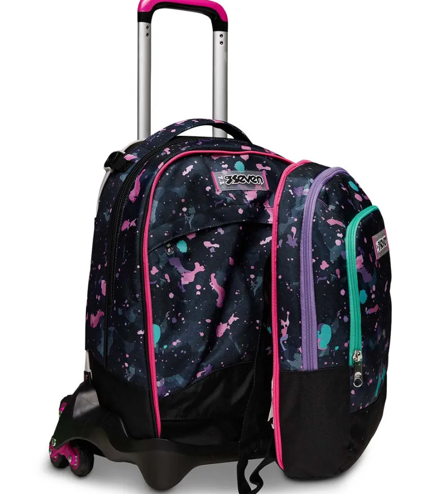 Best Seven ® Jack Trolley 3 Wheels Detach - Fluo String Girl