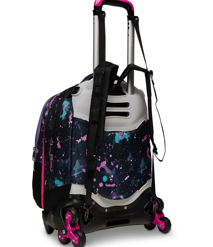 Best Seven ® Jack Trolley 3 Wheels Detach - Fluo String Girl
