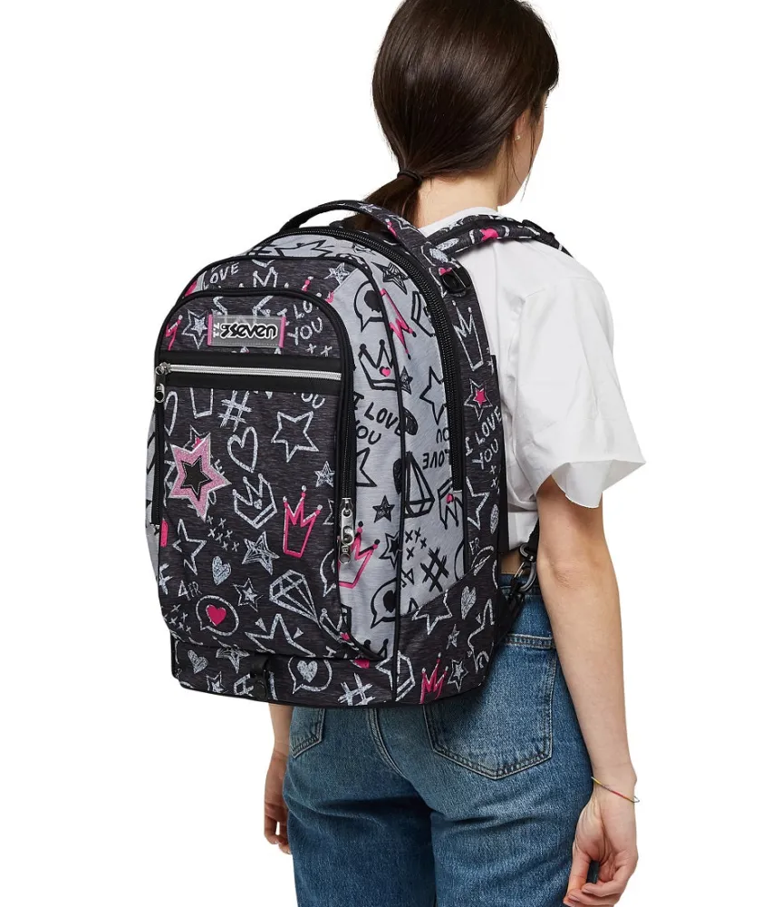 Fashion Seven ® Jack Trolley 2 Wheels - Zipper Glamy