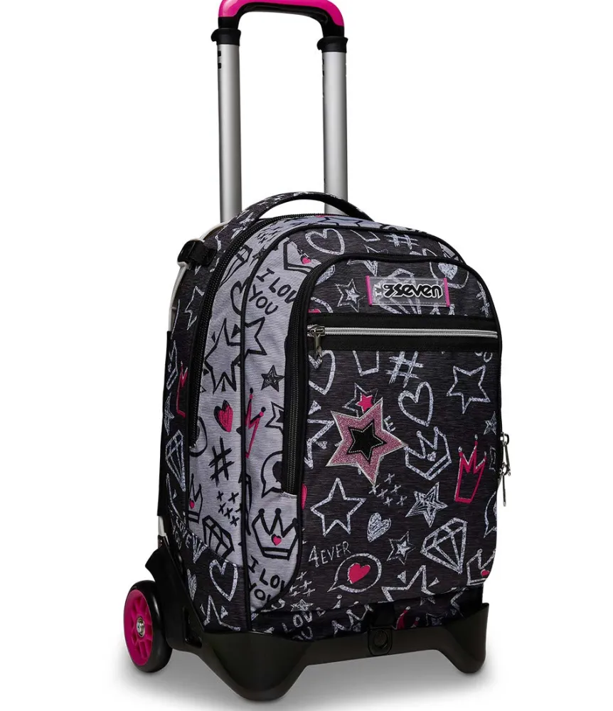 Fashion Seven ® Jack Trolley 2 Wheels - Zipper Glamy
