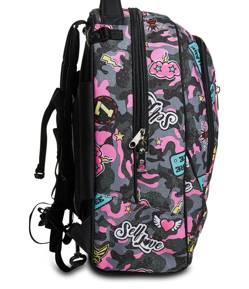 Outlet Seven ® Jack Trolley 2 Wheels - Camoulove Girl