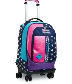 Best Seven ® Jack Trolley 4 Wheels - Pinking Blue