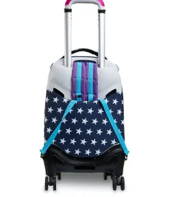 Best Seven ® Jack Trolley 4 Wheels - Pinking Blue