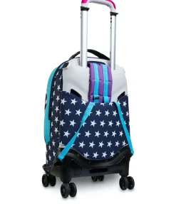 Best Seven ® Jack Trolley 4 Wheels - Pinking Blue