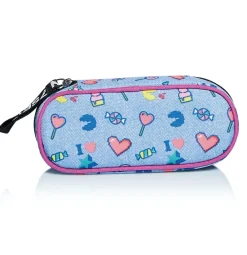 Store Seven ® Round Plus Pencil Bag - Starry Rainbow
