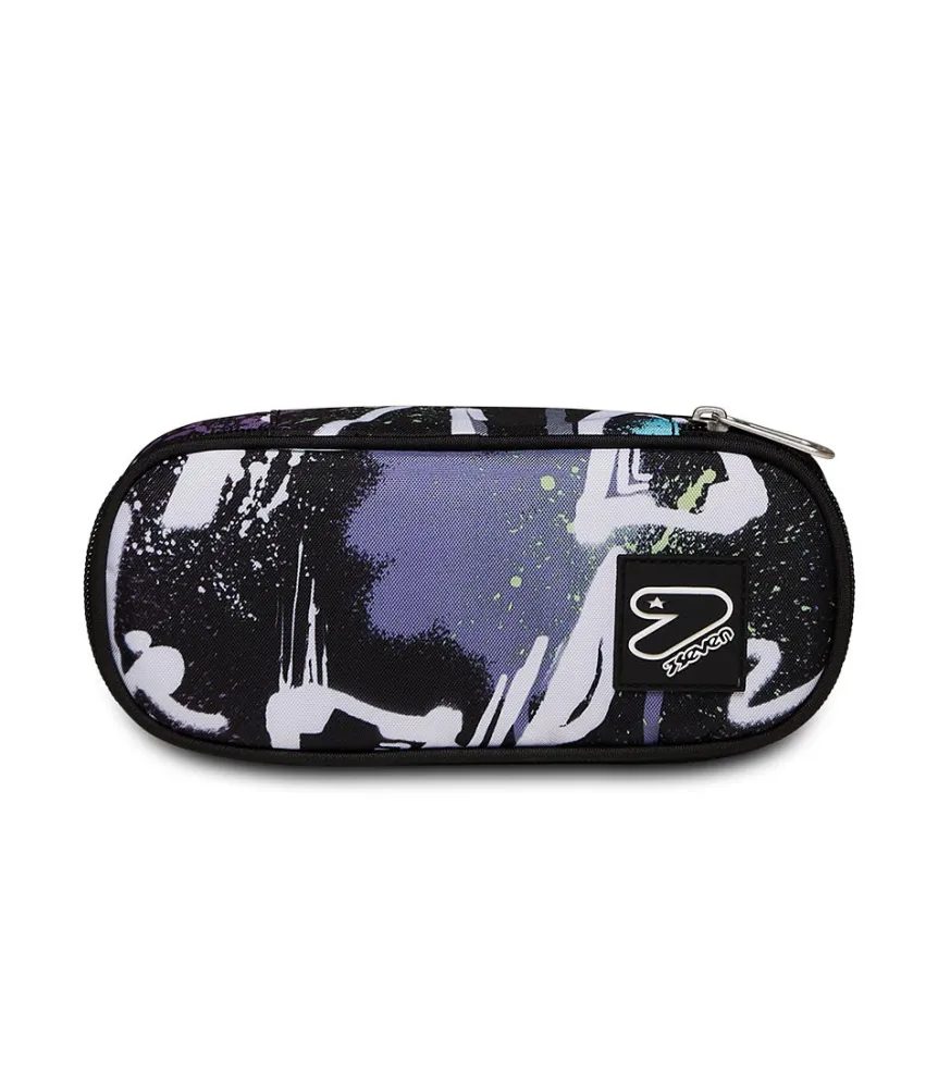 Outlet Seven ® Round Plus Pencil Bag - The Double Colourblob