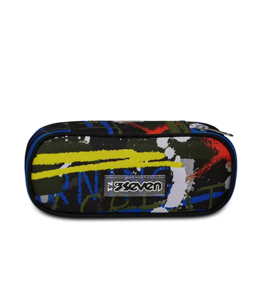Fashion Seven ® Round Plus Pencil Bag - Fluo Belts