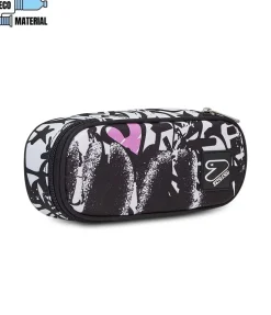 Store Seven ® Round Plus Pencil Bag - The Double Flashing Color