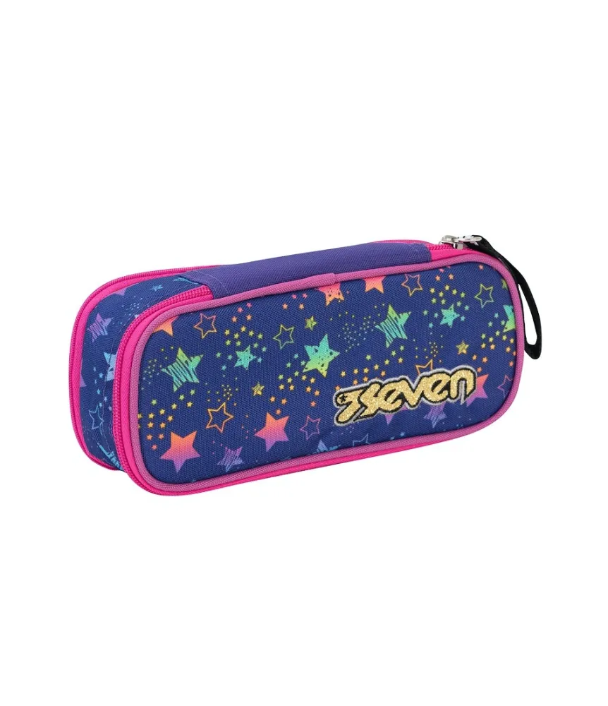 Store Seven ® Round Plus Pencil Bag - Expandable - Dance Party