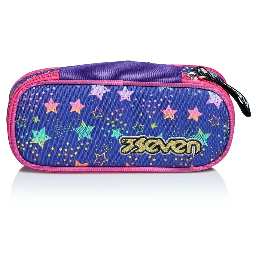 Store Seven ® Round Plus Pencil Bag - Expandable - Dance Party