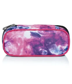 Store Seven ® Round Plus Pencil Case - Tye And Dye Girl