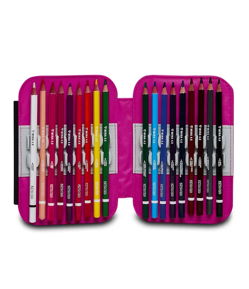 Outlet Seven ® Speed Pad Pencil Case - Cloudy Shapes