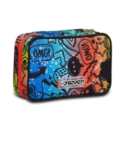 Shop Seven ® Speed Pencil Case - Fluo Stamp