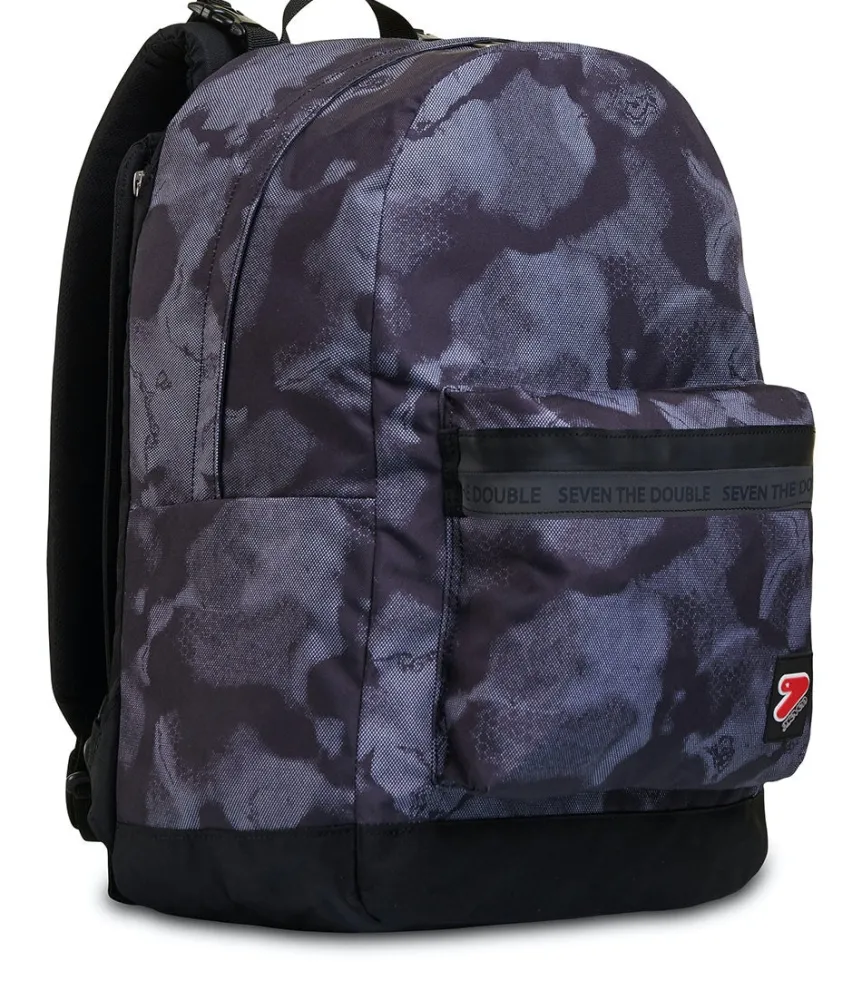 Sale Seven ® The Double Backpack With Headphones - Smoked Camo