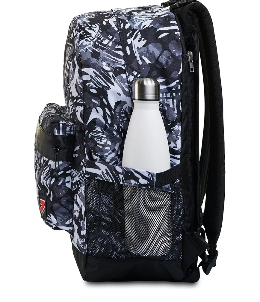 Clearance Seven ® The Double Backpack With Headphones - White Shades