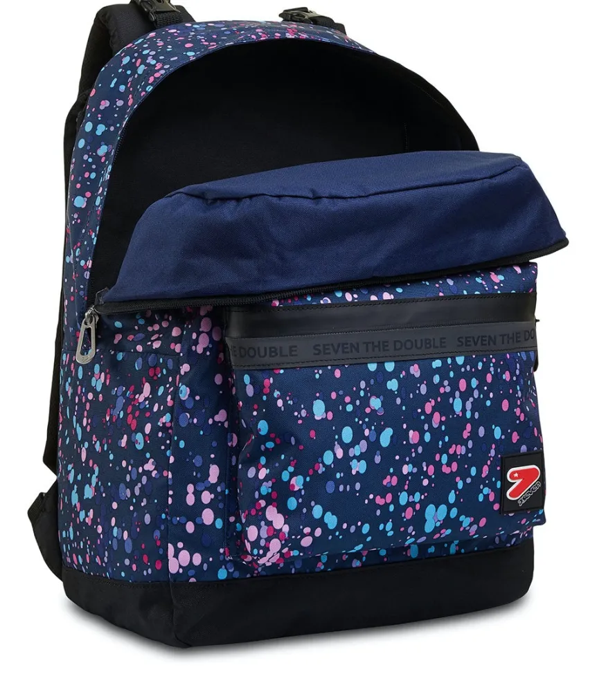 Online Seven ® The Double Backpack With Headphones - Color Spots