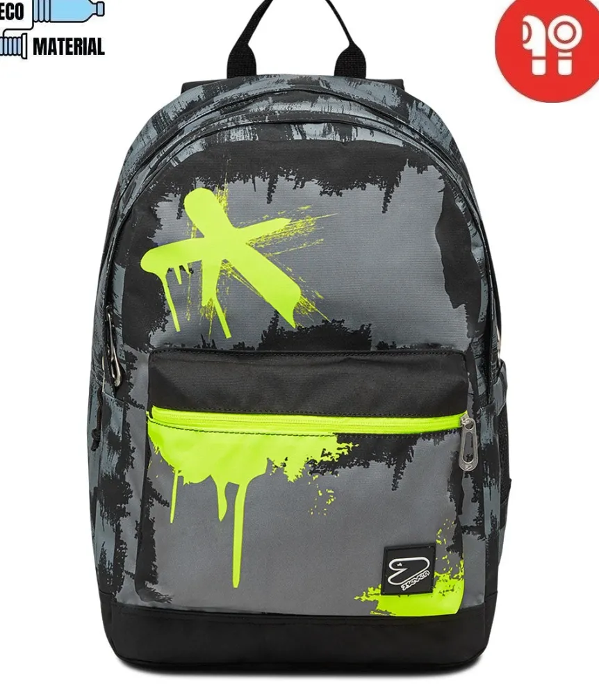 Discount Seven ® The Double Pro Xxl Reversible Detach - Backpack With Earphones