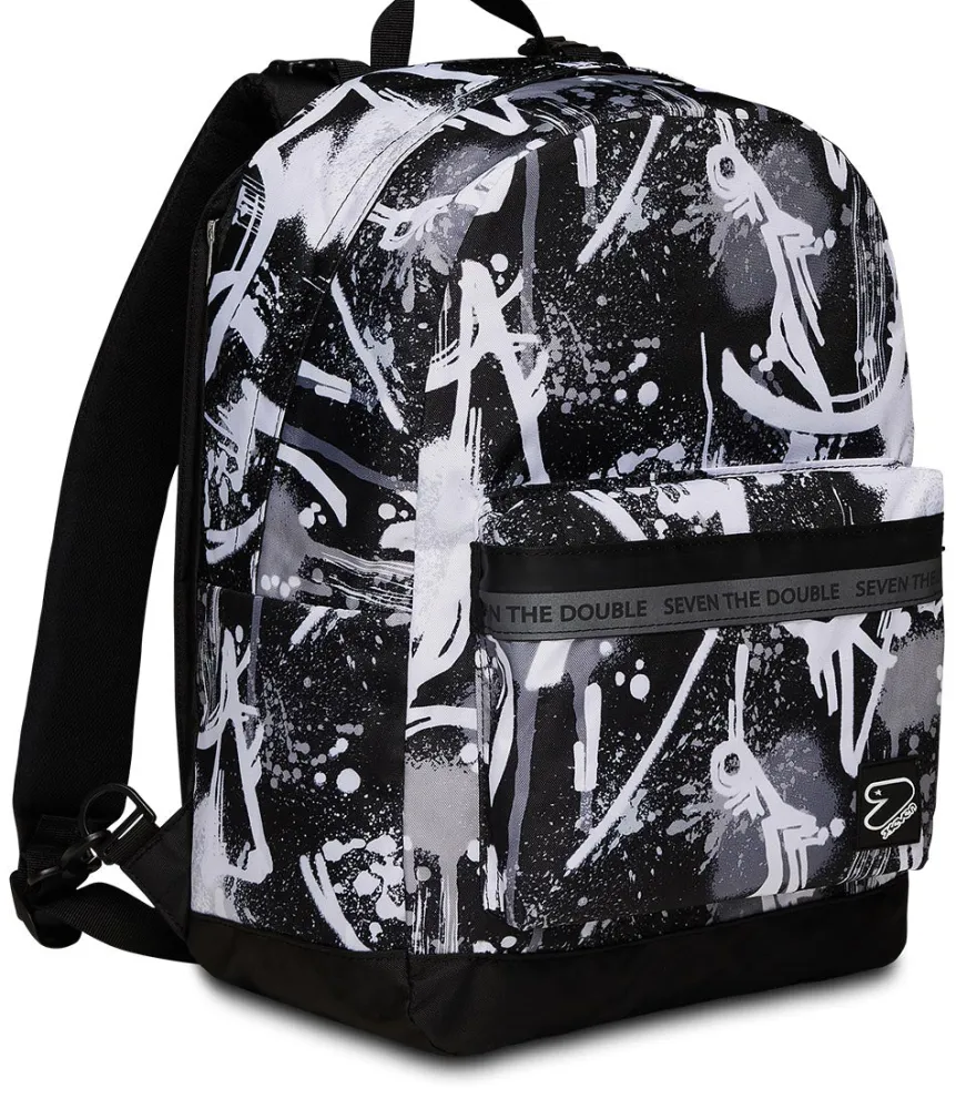 Store Seven ® The Double Reversible Backpack With Wireless Earphones